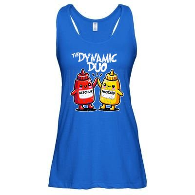 K.E.T.C.H.U.P Mustard Dynamic Duo Best Friends Ladies Essential Flowy Tank