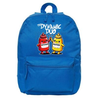 K.E.T.C.H.U.P Mustard Dynamic Duo Best Friends 16 in Basic Backpack