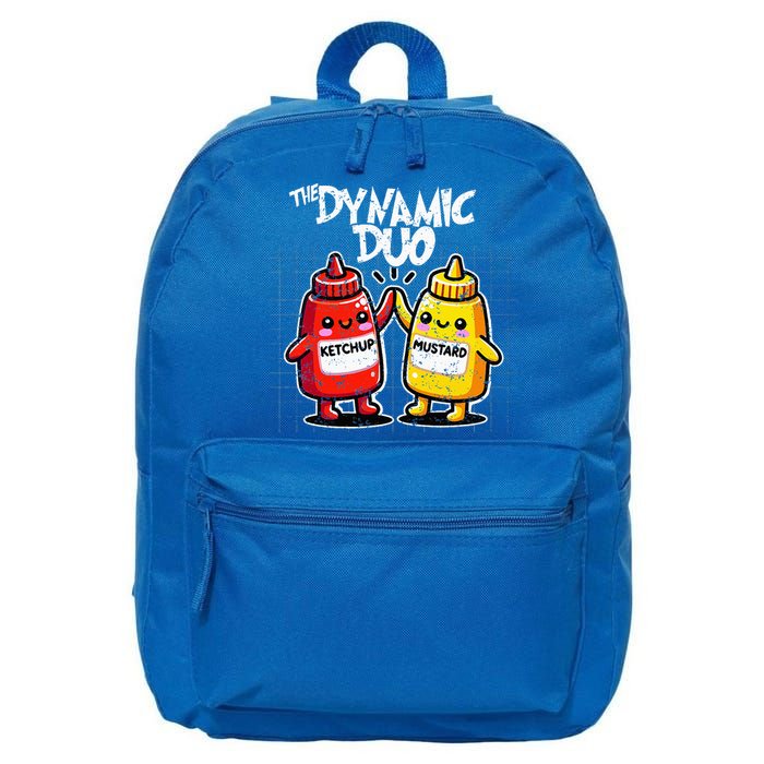 K.E.T.C.H.U.P Mustard Dynamic Duo Best Friends 16 in Basic Backpack