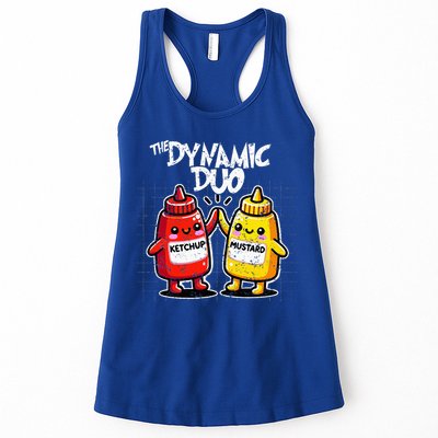 K.E.T.C.H.U.P Mustard Dynamic Duo Best Friends Womens Tank Top