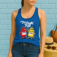 K.E.T.C.H.U.P Mustard Dynamic Duo Best Friends Womens Tank Top