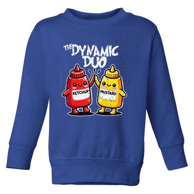 K.E.T.C.H.U.P Mustard Dynamic Duo Best Friends Toddler Sweatshirt
