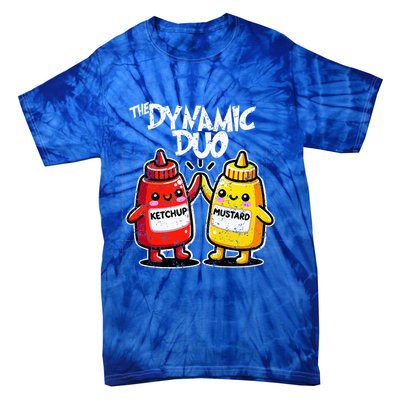 K.E.T.C.H.U.P Mustard Dynamic Duo Best Friends Tie-Dye T-Shirt