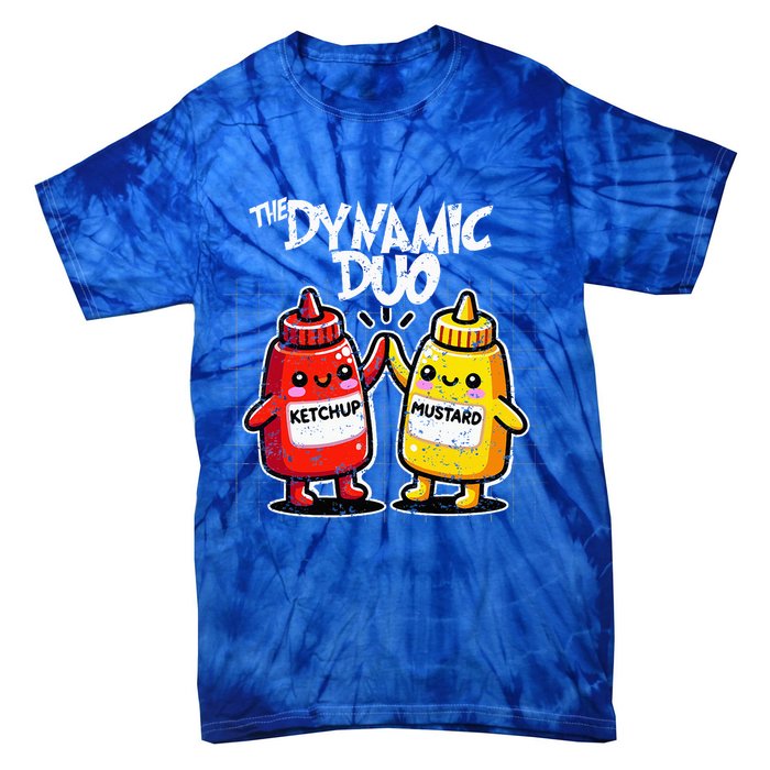 K.E.T.C.H.U.P Mustard Dynamic Duo Best Friends Tie-Dye T-Shirt
