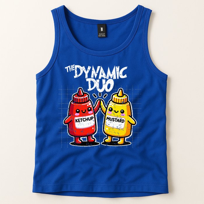 K.E.T.C.H.U.P Mustard Dynamic Duo Best Friends Tank Top