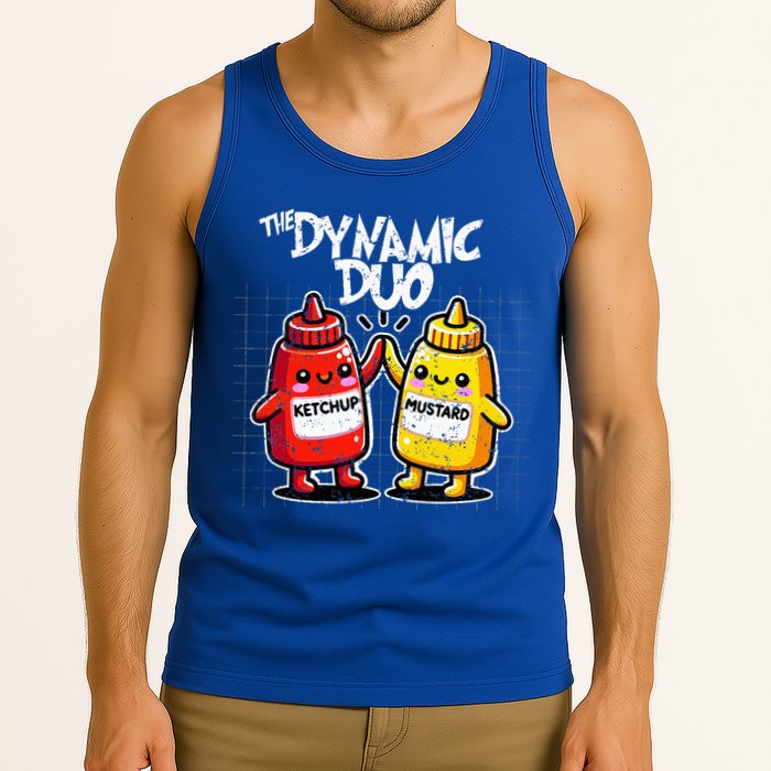 K.E.T.C.H.U.P Mustard Dynamic Duo Best Friends Tank Top