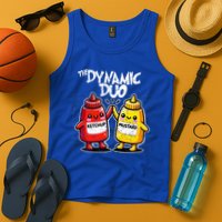 K.E.T.C.H.U.P Mustard Dynamic Duo Best Friends Tank Top
