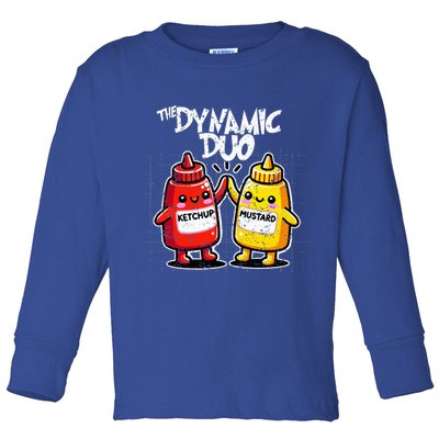 K.E.T.C.H.U.P Mustard Dynamic Duo Best Friends Toddler Long Sleeve Shirt