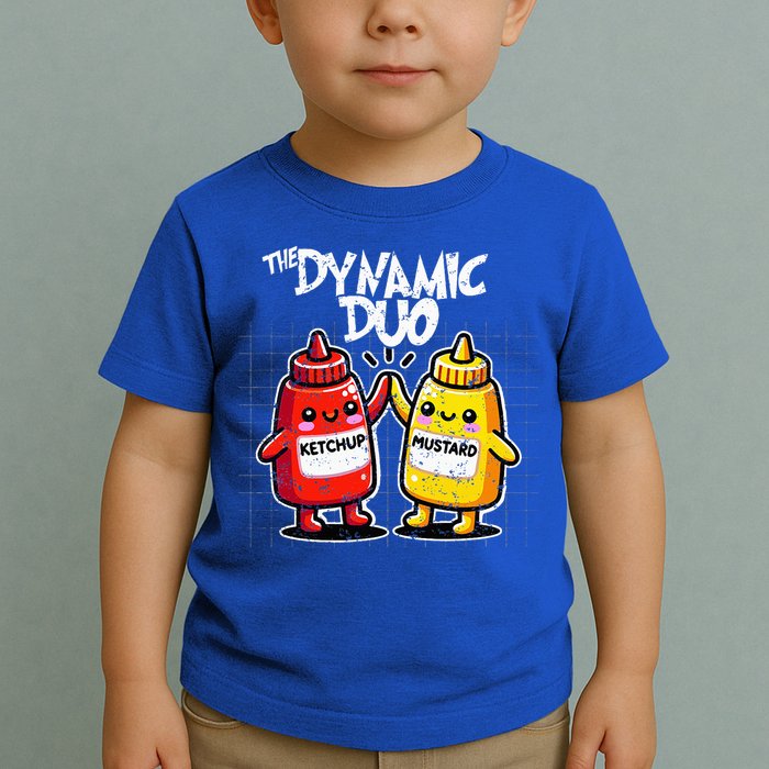 K.E.T.C.H.U.P Mustard Dynamic Duo Best Friends Toddler T-Shirt