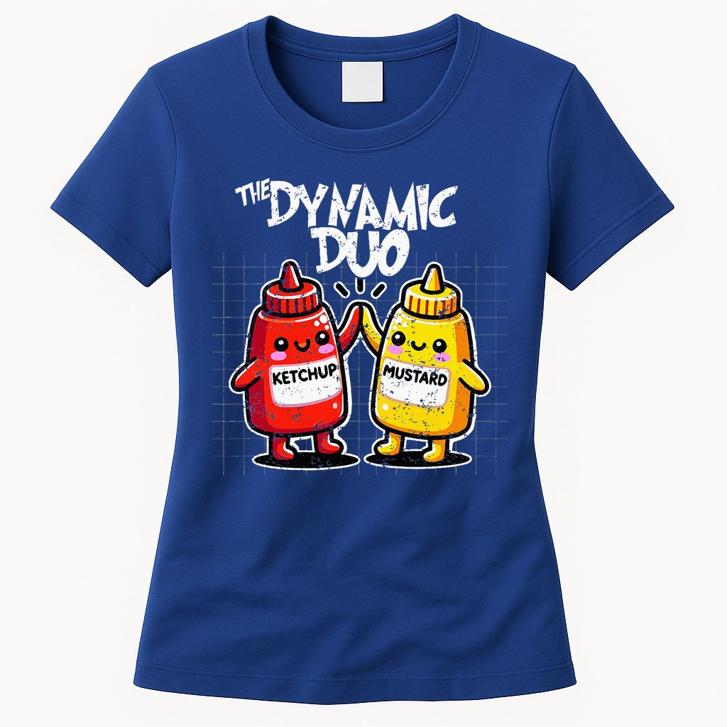 K.E.T.C.H.U.P Mustard Dynamic Duo Best Friends Womens T-Shirt