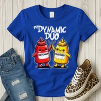 K.E.T.C.H.U.P Mustard Dynamic Duo Best Friends Womens T-Shirt