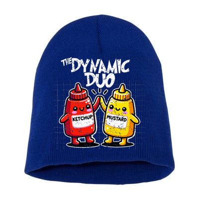 K.E.T.C.H.U.P Mustard Dynamic Duo Best Friends Short Acrylic Beanie