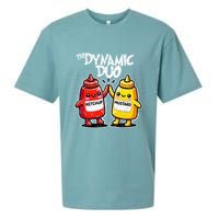K.E.T.C.H.U.P Mustard Dynamic Duo Best Friends Sueded Cloud Jersey T-Shirt
