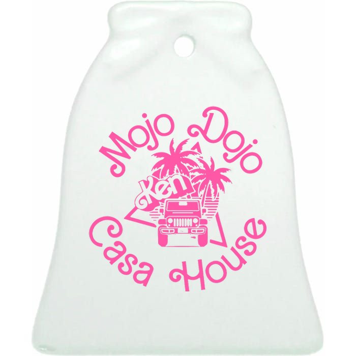 Ken Mojo Dojo Casa House I Am Kenough Ken Horse Ceramic Bell Ornament