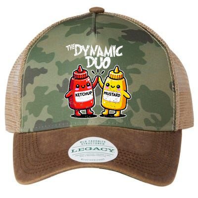 K.E.T..C.H.Up.. Mustard Dynamic Duo Best Friends Legacy Tie Dye Trucker Hat