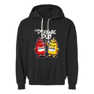 K.E.T..C.H.Up.. Mustard Dynamic Duo Best Friends Garment-Dyed Fleece Hoodie