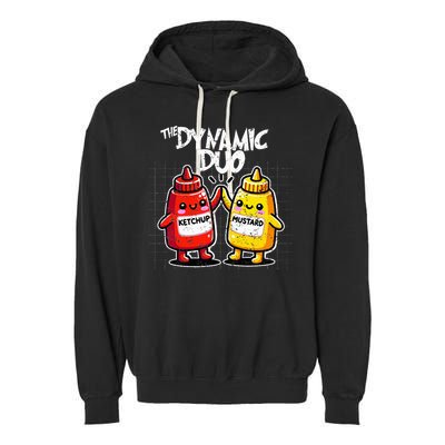 K.E.T..C.H.Up.. Mustard Dynamic Duo Best Friends Garment-Dyed Fleece Hoodie