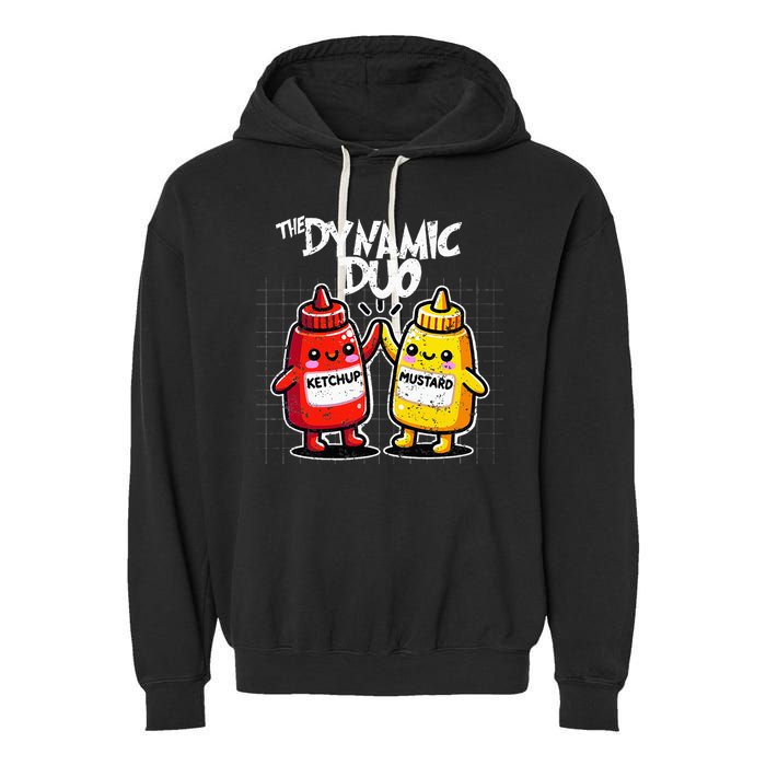 K.E.T..C.H.Up.. Mustard Dynamic Duo Best Friends Garment-Dyed Fleece Hoodie