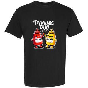 K.E.T..C.H.Up.. Mustard Dynamic Duo Best Friends Garment-Dyed Heavyweight T-Shirt