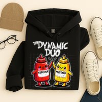 K.E.T..C.H.Up.. Mustard Dynamic Duo Best Friends Hoodie