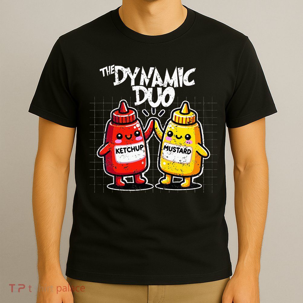 K.E.T..C.H.Up.. Mustard Dynamic Duo Best Friends T-Shirt