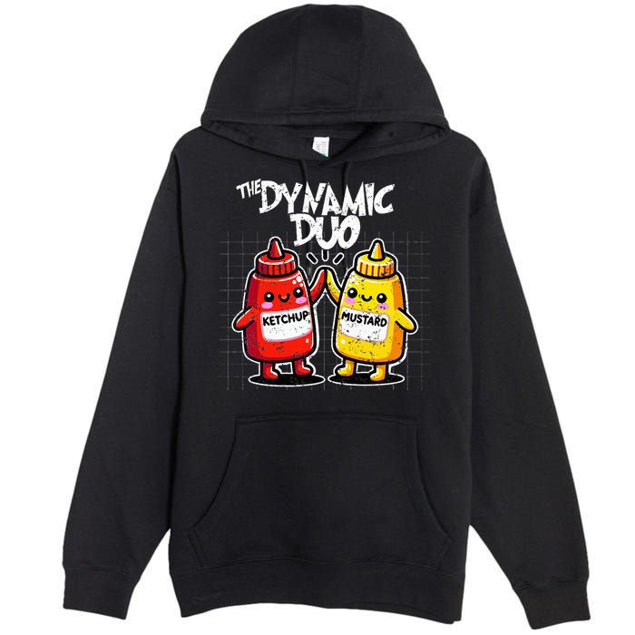 K.E.T..C.H.Up.. Mustard Dynamic Duo Best Friends Premium Pullover Hoodie