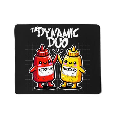 K.E.T..C.H.Up.. Mustard Dynamic Duo Best Friends Mousepad