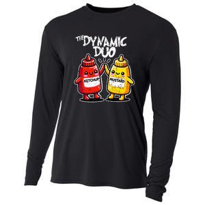 K.E.T..C.H.Up.. Mustard Dynamic Duo Best Friends Cooling Performance Long Sleeve Crew