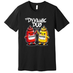 K.E.T..C.H.Up.. Mustard Dynamic Duo Best Friends Premium T-Shirt