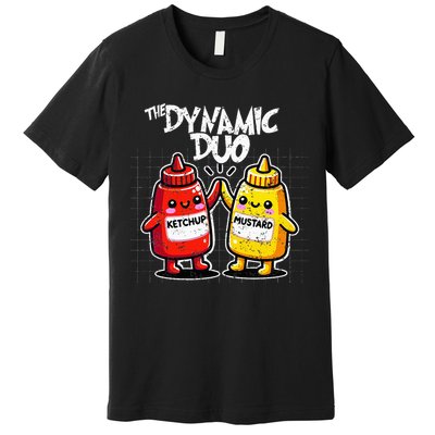 K.E.T..C.H.Up.. Mustard Dynamic Duo Best Friends Premium T-Shirt