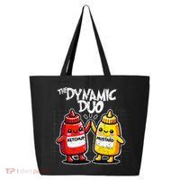 K.E.T..C.H.Up.. Mustard Dynamic Duo Best Friends 25L Jumbo Tote