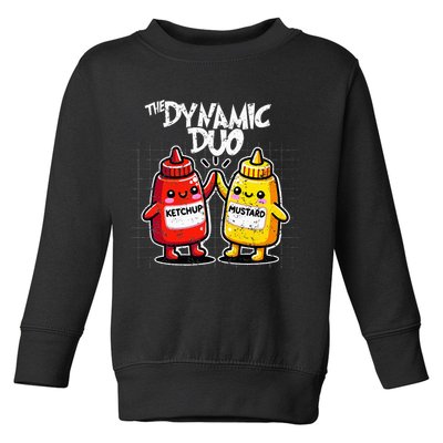 K.E.T..C.H.Up.. Mustard Dynamic Duo Best Friends Toddler Sweatshirt