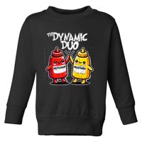 K.E.T..C.H.Up.. Mustard Dynamic Duo Best Friends Toddler Sweatshirt
