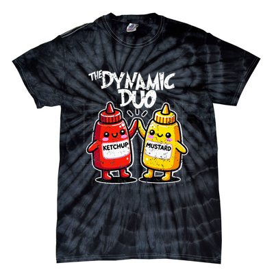 K.E.T..C.H.Up.. Mustard Dynamic Duo Best Friends Tie-Dye T-Shirt