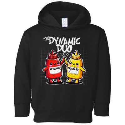 K.E.T..C.H.Up.. Mustard Dynamic Duo Best Friends Toddler Hoodie