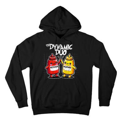 K.E.T..C.H.Up.. Mustard Dynamic Duo Best Friends Tall Hoodie