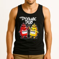 K.E.T..C.H.Up.. Mustard Dynamic Duo Best Friends Tank Top