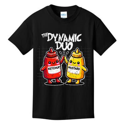 K.E.T..C.H.Up.. Mustard Dynamic Duo Best Friends Kids T-Shirt