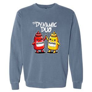 K.E.T..C.H.Up.. Mustard Dynamic Duo Best Friends Garment-Dyed Sweatshirt