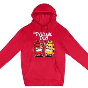 K.E.T..C.H.Up.. Mustard Dynamic Duo Best Friends Premium Pullover Hoodie