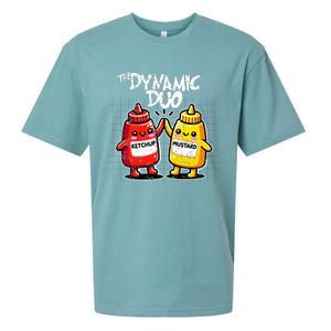 K.E.T..C.H.Up.. Mustard Dynamic Duo Best Friends Sueded Cloud Jersey T-Shirt