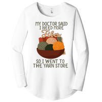 Knitting My Doctor Said I Need More Fiber Knit Knitting Women's Perfect Tri Tunic Long Sleeve Shirt