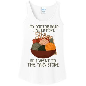 Knitting My Doctor Said I Need More Fiber Knit Knitting Ladies Essential Tank