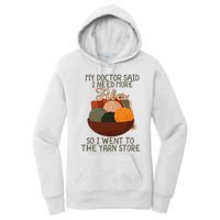 Knitting My Doctor Said I Need More Fiber Knit Knitting Women's Pullover Hoodie