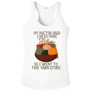 Knitting My Doctor Said I Need More Fiber Knit Knitting Ladies PosiCharge Competitor Racerback Tank