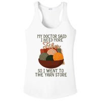 Knitting My Doctor Said I Need More Fiber Knit Knitting Ladies PosiCharge Competitor Racerback Tank