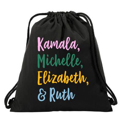 Kamala Michelle Elizabeth And Ruth Drawstring Bag