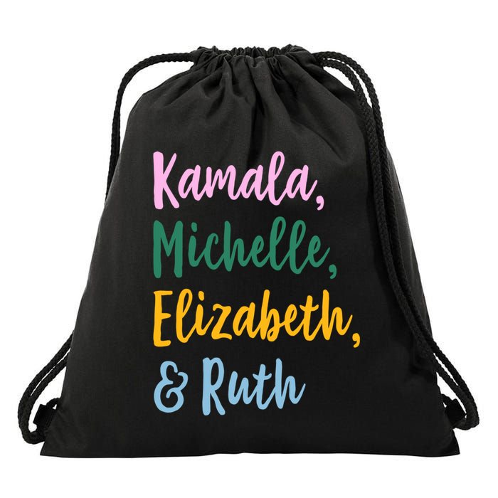 Kamala Michelle Elizabeth And Ruth Drawstring Bag