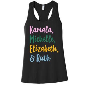 Kamala Michelle Elizabeth And Ruth Women's Racerback Tank