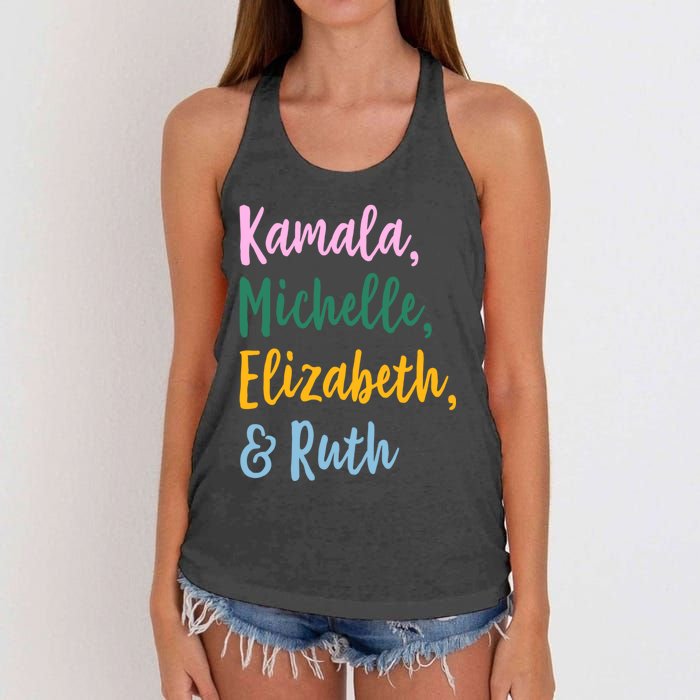 Kamala Michelle Elizabeth And Ruth Women's Knotted Racerback Tank